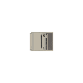 Top pixel art view of a retro PC